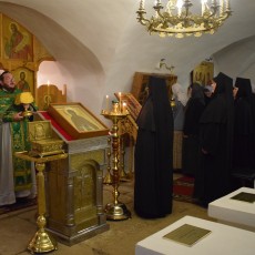 Прошла служба в храме прп. Софии Суздальской